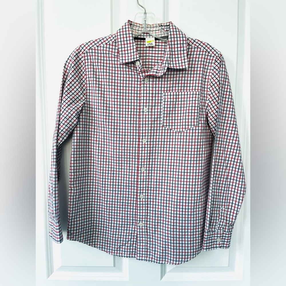 Crazy 8 Boys Checkered Shirt size L